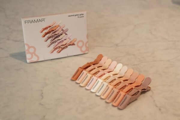 71K6ReMvrL._SL1500_.jpg FRAMAR Neutral Alligator Clips For Hair Styling 10 Pack – Professional Alligator Hair Clips For Women, Hair Clip For Women, Salon Hair Clips For Styling – Firm Hold Without Slipping