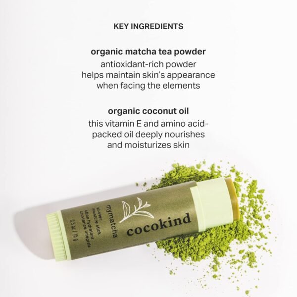 71K-Wp5mJwL._SL1500_.jpg Cocokind Mymatcha All-Over Moisture Stick, Lip Balm and Eye Cream for Dry Skin 0.5 Oz
