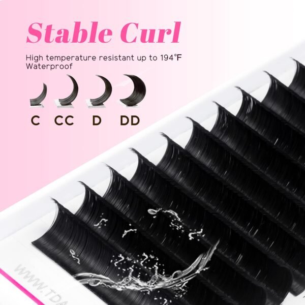71K8G6Es-6L._SL1500_.jpg TDANCE Easy Fan Lash Extension Rapid Blooming Volume Eyelash Extensions C CC D DD J B L Curl 0.03-0.12mm Thickness Easy Fan Volume Lashes Self Fanning Eyelashes Extension (D-0.07,8-15mm)