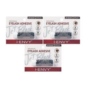 71KCB6stpL._SL1500_.jpg i-Envy Semi-Permanent Lash Glue Adhesive for Individual Cluster Lashes & Lash Extension, Waterproof Strong Hold, Long-Lasting Up to 2 Weeks, Latex-Free, Perfect for Sensitive Eyes (Black, 3 Pack)