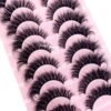 71KFQSkTxSL._SL1000_.jpg HBZGTLAD New 10 Pairs 3D Mink Lashes False Eyelashes Handmade Wispy Fluffy Long Lashes Natural Eye Makeup Tools Eye Lashes(M12)