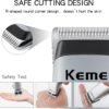 71KKI0qJEXL._AC_SL1500_.jpg KEMEI Mini Clippers Trimmer Groomer Cordless Self-Haircut Kit Styling Shears with Stainless Steel