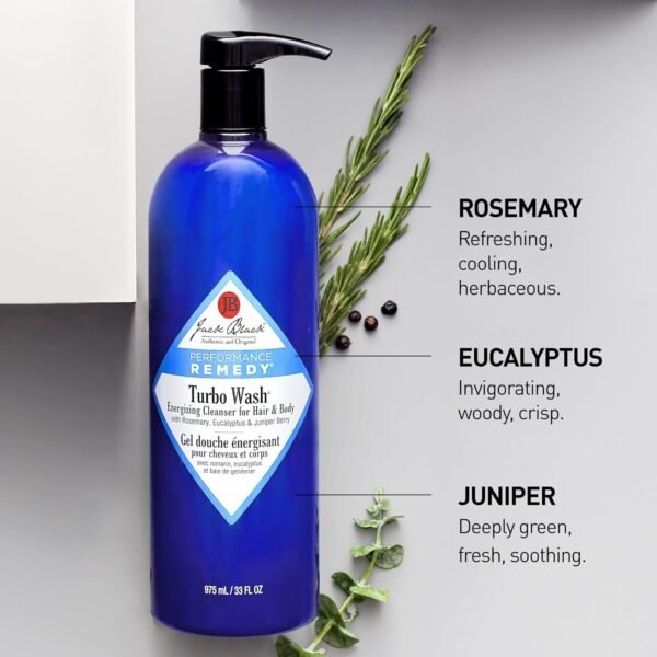 Jack Black Body & Hair Cleanser – Mens Body Wash, Mens Shampoo, Skin Care, Hair Care, Body Wash Men, Sulfate–Free