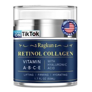 Retinol Cream for Face, Collagen Neck Creams for Tightening and Firming, Anti Aging Day & Night Facial Moisturizer for Women & Men, Instant Face Lift Wrinkle Cream 1.7 fl. oz.