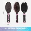 71KVMK8IOuL._SL1500_.jpg Conair Salon Results Hairbrush - Men and Women - Detangling Hair brush - ideal for curly or straight styles - features wire bristles and cushion Base - Pink/Black