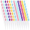 100 Pack Lip Scrub Brushes, Double Sided Silicone Exfoliating Lip Brush, Soft Lip Facial Cleaning Scrubber Tool for Smoother and Fuller Lip Appearance