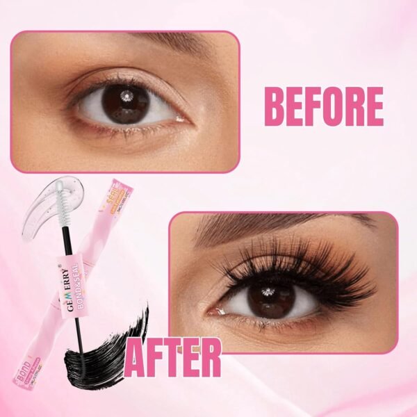 GEMERRY Lash Bond and Seal Lash Glue Waterproof Lash Clusters Glue Long-Lasting Eyelash Bond and Seal False Eyelashes Adhesive DIY
