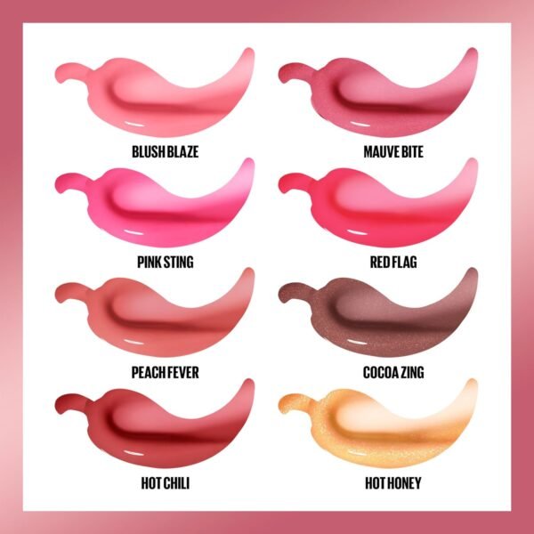 MAYBELLINE Lifter Gloss Lifter Plump, Plumping Lip Gloss with Chili Pepper and 5% Maxi-Lip, Peach Fever, Peachy Nude Cream, 1 Count