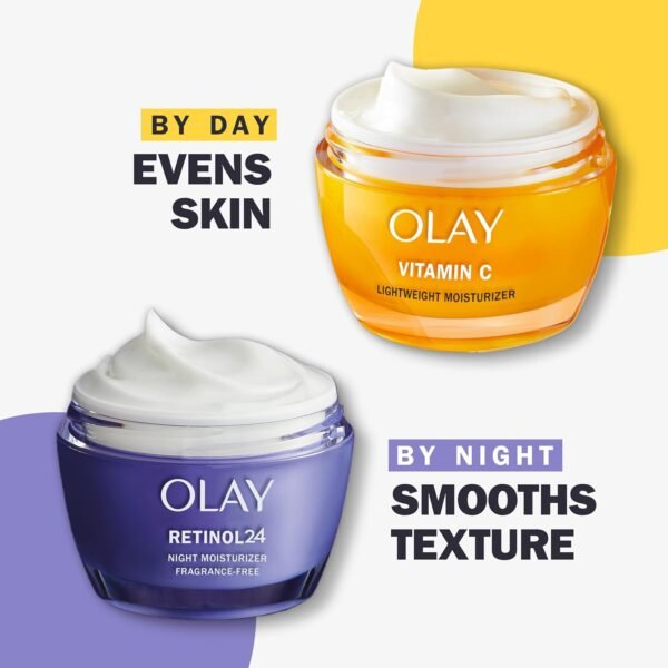 71Ke9hOI1rL._SL1500_.jpg Olay Vitamin C Face Moisturizer, Brightening Cream for Women, Instant Hydration, Evens Tone, Dark Spot & Hyperpigmentation Reduction, Glowing Skin Care - Niaciniamide, Lactic Acid, 1.7 Oz