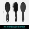 71KgNCzFiL._SL1500_.jpg CONAIR Men Hair Brush, Men’s Detangler Brush for Everyday Brushing and All Hair Types, Flexible Cushion Base with Ball-Tipped Bristles Won’t Snag or Pull, Black