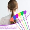 12pcs Quick Beader for Hair Braids Loading Beads Braid Stringer Ponytail Maker Plastic Hair Tail Beading Tools Kit for Kids Girls (Colorful)
