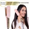 71KlWwpa10L._AC_SL1500_.jpg ELLA BELLA® Titanium Flat Iron Hair Straightener (with Infrared) • Professional Straightening Iron • Digital Display to Accurately Control Temperature • As Featured in Good Housekeeping