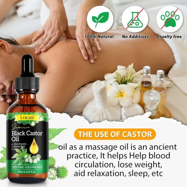 71KrvE4gOL._SL1500_.jpg Jamaican Black Castor Oil - 100% Pure and Organic, Cold Pressed in Glass Bottles for Hair Growth, Eyebrow Nourishment, and Skin Hydration