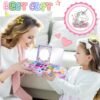 Kids Makeup Kit for Girls Real Washable Cosmetic 3+ Year Girl Birthday Gifts Pretend Play Toys for Girls 4-6, 6-8, 8-10 Non-Toxic