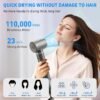 71Kzo60E2TL._AC_SL1500_.jpg 5 in 1 Hair Dryer Brush, QUICO Hair Styler 110,000 RPM 7X Faster Hair Dryers for Women, 500 Million Negative Ionic Blow Dryer Brush for Curling Volumizing Straightening Styling, No Heat Damage