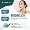 TreeActiv Acne Cream Original Formula, 2 fl oz, 2% Salicylic Acid Face Moisturizer for Oily Skin, Skin Care Acne Formula for Cystic Acne Treatment, Hydrating Face Moisturizer for Acne Prone Skin