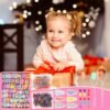 71L9BbsSraL._SL1500_.jpg Hair Accessories for Girls, Colorful Elastic Hair Ties Rubber Bands Glitter Confetti Hair Clips Small Butterfly Clips Braiding Hair Styling Tools, Hair Ties No Damage for Baby Kids Toddler