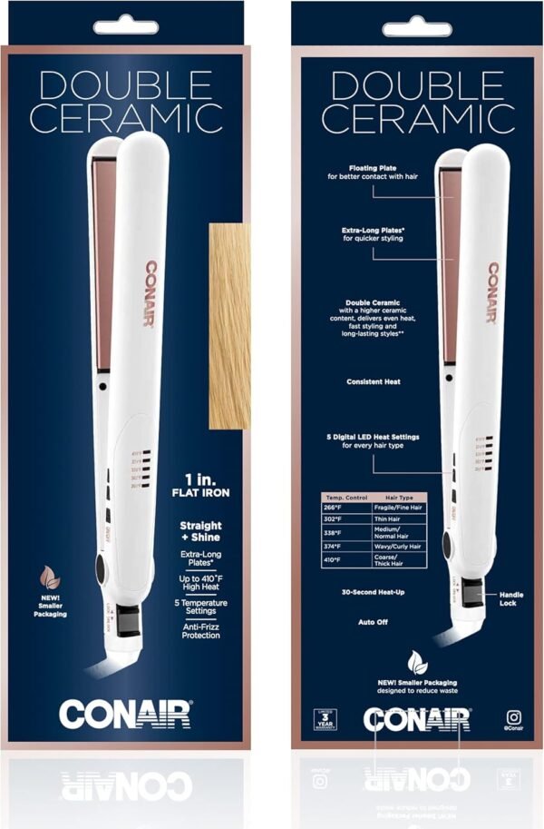 71LDp1HhZnS._AC_SL1500_.jpg Conair Double Ceramic Flat Iron, 1-inch