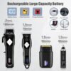 Professional Hair Clippers and Trimmer Set for Men, Beard Trimmer & Foil Shaver & Nose Trimmer Kit, Cordless Mens Clippers and Grooming Kit for Hair Cutting, Beard Styling, Home, Barber