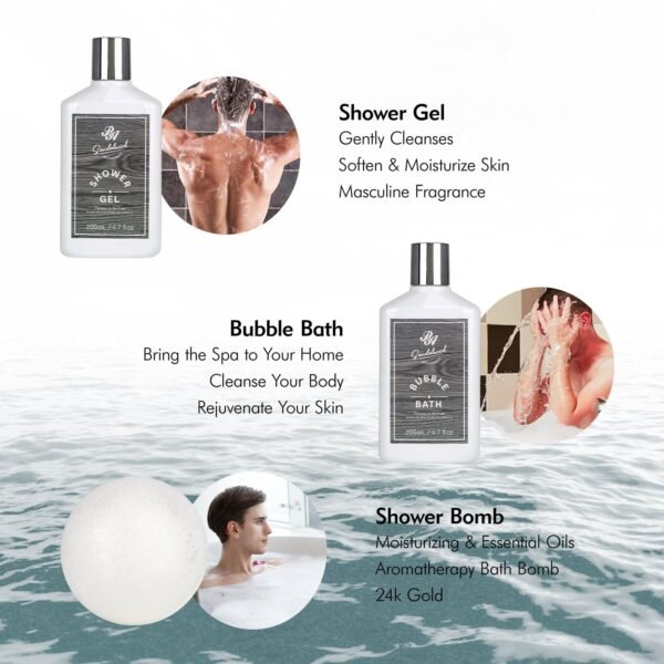 Father's Day Gift, 14 Pieces Grooming Set for Men, Skin Care Set, Beard Kit Spa Set, Bath & Body Care Set, Gifts for Boyfriend, Dad, Anniversary Gifts for Men, Birthday, Christmas, Valentine's Day