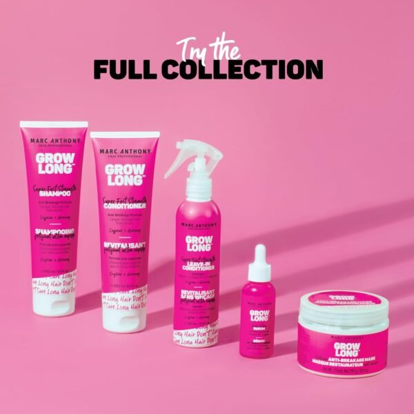 Marc Anthony Grow Long Scalp & Hair Serum - Anti-Breakage Formula Nourish, Strengthen & Hydrate Scalp & Hair Follicles - Natural Shine & Fuller-Looking Hair Strands from Root to Tip, 2 fl oz