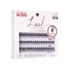 KISS Lash Couture Faux Mink Lash Extensions, Style 'Venus', Exclusive Flat-Band Technology, Short & Medium Length, 60 Individual Lash Clusters, Glue On Lashes