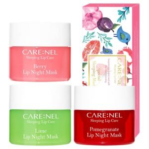 71Lfl4TjkxL._SL1500_.jpg Lip Mask Overnight 5g 3Set (Berry+Lime+Pomegranate) Korean Beauty Intensive Treatments Balm, Nourish, Hydrate, Scrubs Exfoliator