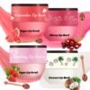 71Lg33mYrcL._SL1500_.jpg 4 PCS Bee Lip Balm Honey Pot Lip Mask & Lip Scrub Set, Strawberry Watermelon Coconut Cherry Overnight Propolis Moisturizing Lip Balm Hydrating Prevention Dry and Crack Lip Exfoliator Lip Wrinkle Care