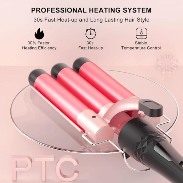 71Lz703-DDL._AC_SL1500_.jpg Curling Iron Set 5 in 1,MAXT Curling Wand Set Interchangeable Triple Barrel Curling Iron and Curling Brush Ceramic Barrel Wand Curling Iron(0.35”-1.25”)