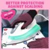 71M3Y6y7QSL._SL1500_.jpg Teenitor 2 Pcs Heat Resistant Gloves With Silicone Bumps, Professional Heat Proof Glove Mitts For Hair Styling Curling Iron Wand Flat Iron Hot-Air Brushes Sublimation Gloves Rose Red