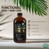 71M6Wg3CWhL._SL1500_.jpg BALM OF GILEAD Organic Castor Oil for Skin Hydration - Therapeutic Cold Pressed, USDA Certified 100% Pure, Glass Bottle - 16 oz Unrefined, Hexane Free, Castor Oil for Hair & Eyelashes Growth