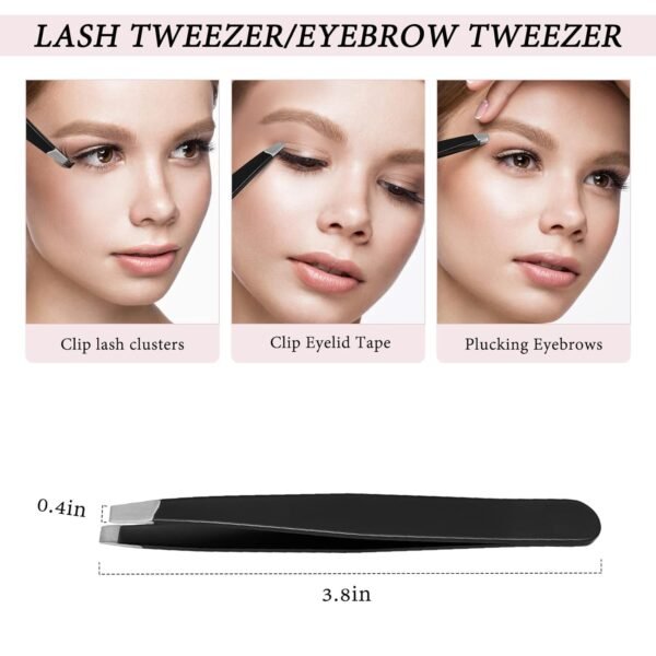71M6aG9d4AL._SL1500_.jpg Higu clace DIY Eyelash Extension Kit, 144pcs D Curl Lash Clusters, 8-16mm Softy Cluster Lashes, with Lash Bond and Seal, Lash Tweezers, Reusable Fluffy Cluster Eyelash Extension Kit(R-08 Kit)