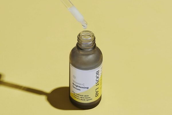 BOOST LAB Vitamin C Brightening Serum for Men & Women Radiant Skin & Face– Evens Skin Tone, Clear Dark Facial Spots- Simple, Pure & Potent- Paraben, Sulphate, Fragrance & Cruelty Free- 30 ml (1 fl oz)