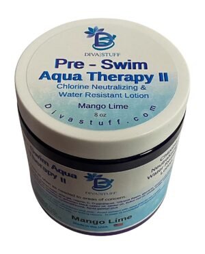Diva Stuff Pre-Swim Aqua Therapy Chlorine Neutralizing Body Lotion, Protects Skin From Chlorine and Salt Water (Mango Lime Water Resistant)