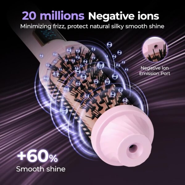71MTdtkEjpL._SL1500_.jpg PRITECH Thermal Brush 1.5 inch, Heated Round Brush Creates Blowout Look, Ionic Curling Iron Brushes with Adjustable temperature, Dual Voltage Hair Styling Tool