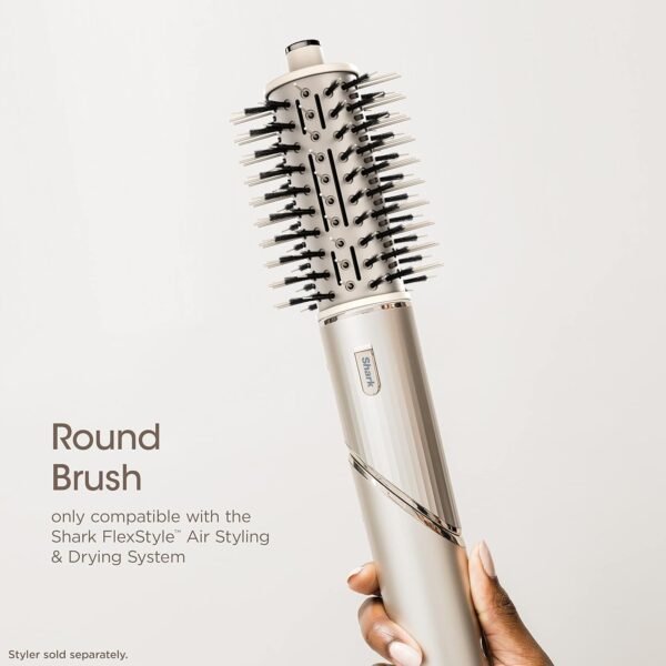 71Mdv3t82GL._SL1500_.jpg Shark FlexStyle Round Hot Air Brush Attachment for Blow Dryers, Hair Styling Tool for Straight, Wavy, Curly, and Coily Hair, Stone