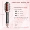 71MeaFP91L._AC_SL1500_.jpg Blow Dryer Brush Hair Straightener: High Speed Hot Air Styler 110,000 RPM for Fast Drying Straightening Volumizing, One Step Volumizer with PTC Smoothing Comb Negative Ion for Silky Frizz-Free (Gold)