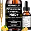 NAD Supplements For Women & Men, Liposomal NAD Nicotinamide Riboside Resveratrol 900mg w. B3 Vitamin Quercetin TMG, Liquid Resveratrol NAD Plus Supplement for Anti-Aging Energy Focus Longevity