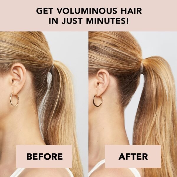 Kitsch PONYFULL Hair Volumizer Tool - Adds Lift and Style To Your Ponytail | Hair Bun Maker for Women | Ponytail Volumizer, Includes 3 No Snag Elastic Ties - (Blonde)