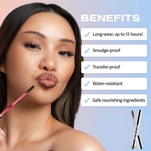 71MrQbotTUL._SL1457_.jpg Peel-Off Matte Lip Stain - Long-Lasting Lip Liner Tattoo, Waterproof & Transfer-Proof for All Skin Types (Dark Brown, 1Pc)