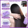 FOTN 17 Pcs Hair Brush and Comb Set for Women, Detangling, Styling, Edge Bristles, Wide Tooth Rat Tail, Spray Bottles, Topsy Hair Tail, Hair Braiding Kit for Girls (Purple)