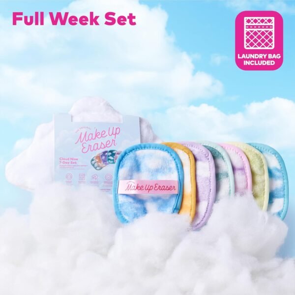Makeup Eraser The Original, 7-Day Set, Erase All Makeup with Just Water, Including Waterproof Mascara, Eyeliner, Foundation, Lipstick, Sunscreen, and More!