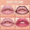 OETUIOW Lip Stain Peel off, Long-Lasting Lip Liner Stain, Moisturizing & Enhancing Complexion for All Skin Types Women, Waterproof, Easy to Use (Rose)