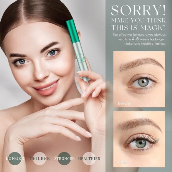 71Nob2-LiL._SL1500_.jpg Eyelash Serum:Boosts and Encourages Authentic Lash Development, Leading to Lengthened, Denser, Robust Lashes, and Enhanced Health. Hypoallergenic Profiles. (0.1 Fl Oz-3 ML) 2-Month Supply