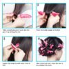 30 Pieces Hair Curler Rollers DIY Night Sleep Foam Hair Styling Tools Flexible Soft Sponge Pillow Curlers Rollers With Storage Bag (5 Colors)