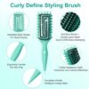 71N1p66QkYL._SL1500_.jpg Curly Hair Brush, Curl Defining Brush with Soft Boar Bristles Detangling Tangled Glides, Wide-Teeth Design Effortlessly Shaping & Defining Curls, Curling Definer for Wet & Dry Hair – Women & Men