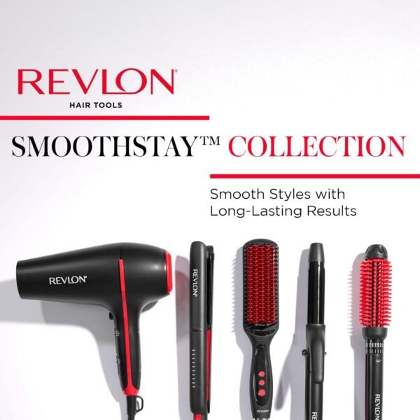 71N5iGYUnAL._SL1500_.jpg REVLON SmoothStay XL Hair Straightener - Heated Straightening Brush for Silky & Straight Long-Lasting Results, Locks in Moisture with Reduced Static & Frizz