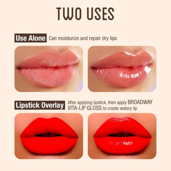 71N63avhrJL._SL1500_.jpg Ruby Kisses Broadway Vita-Lip Clear Lip Gloss (Coconut Oil 12 Pack), Ultra-Hydrating & Soothing Formula with Vitamin Oils, High-Shine Non-Sticky Finish, Healing Glossy Lip Balm Locks in Moisture