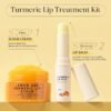 71N7oJ4eInL._SL1500_.jpg Turmeric Lip Treatment Kit for Dark Lips, Sugar Lip Scrub&Lip Balm for Smokers, Lip Exfoliator Scrub for Hydration Chapped and Cracked Peel Lips