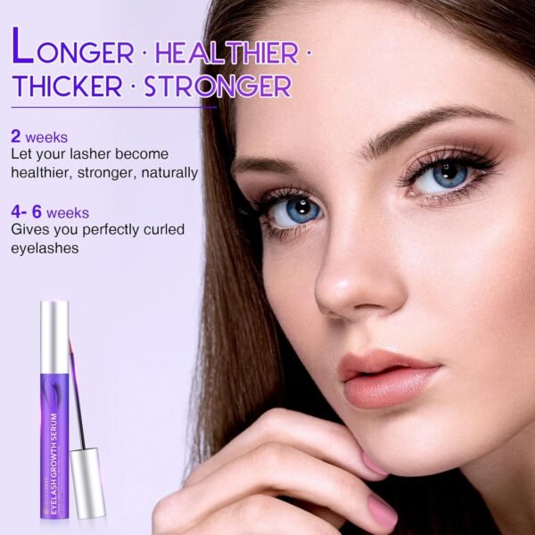 71NGHnJr0YL._SL1500_.jpg Premium Eyelash Growth Serum and Eyebrow Enhancer, Lash Serum, Eyelash Serum, Boost Lash Growth Serum, Advanced Formula - Boost, Longer, Thicker, Fuller Lashes